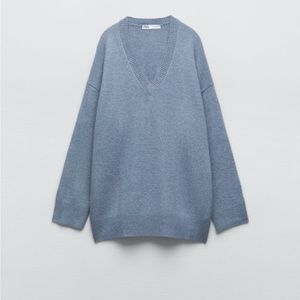 Pale blue Zara sweater